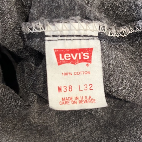 Vintage 80’s Levi’s Silver Tab Black Acid Wash 550 Jeans 38x27 Distressed Patina - Picture 5 of 16